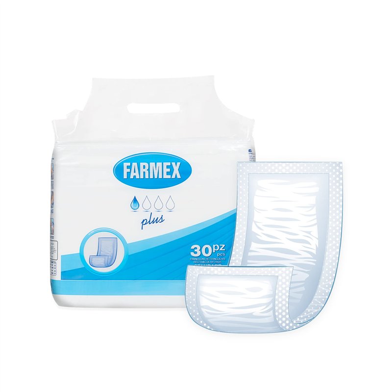 Farmex Couches Rectangulaires pour Adultes Plus avec Barrière pour Personnes Agées, Homme/Femme - Lot de 30, 30 Unités
