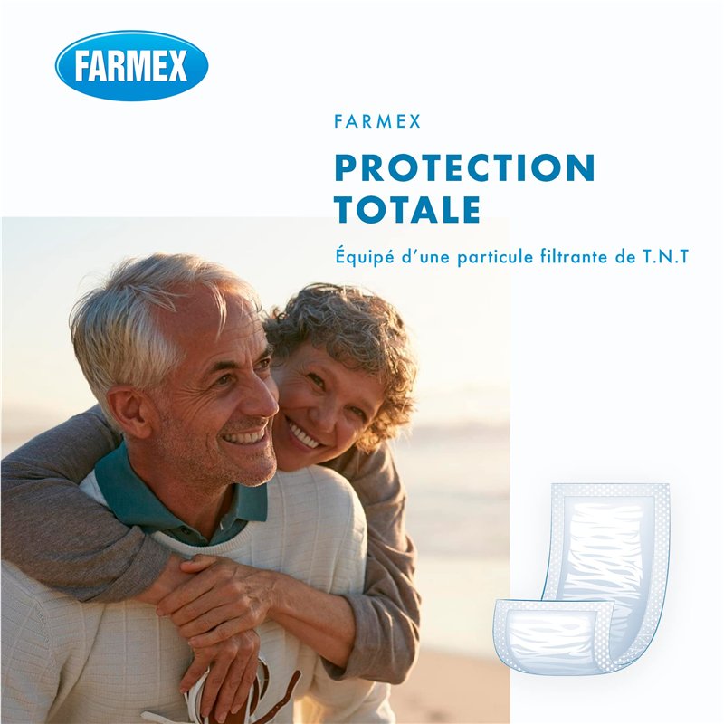 Image secondaire de Farmex Couches Rectangulaires pour Adultes Plus avec Barrière pour Personnes Agées, Homme/Femme - Lot de 30, 30 Unités