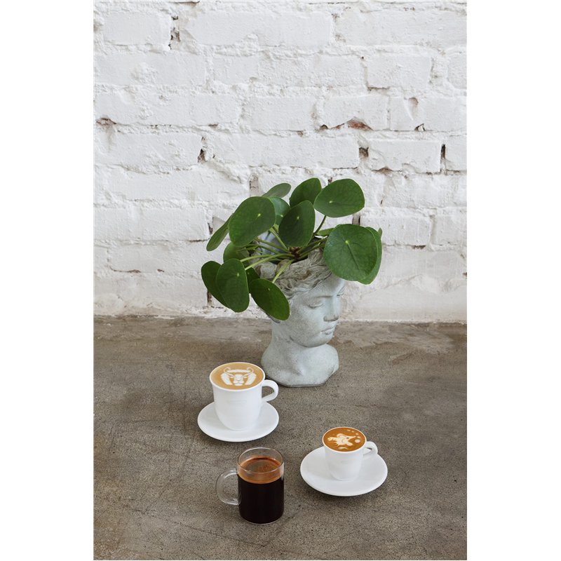 Image secondaire de De'Longhi DLSC320 Ensemble de verres à café long américain, tasse résistante en verre borosilicaté, confortable à tenir, lavable