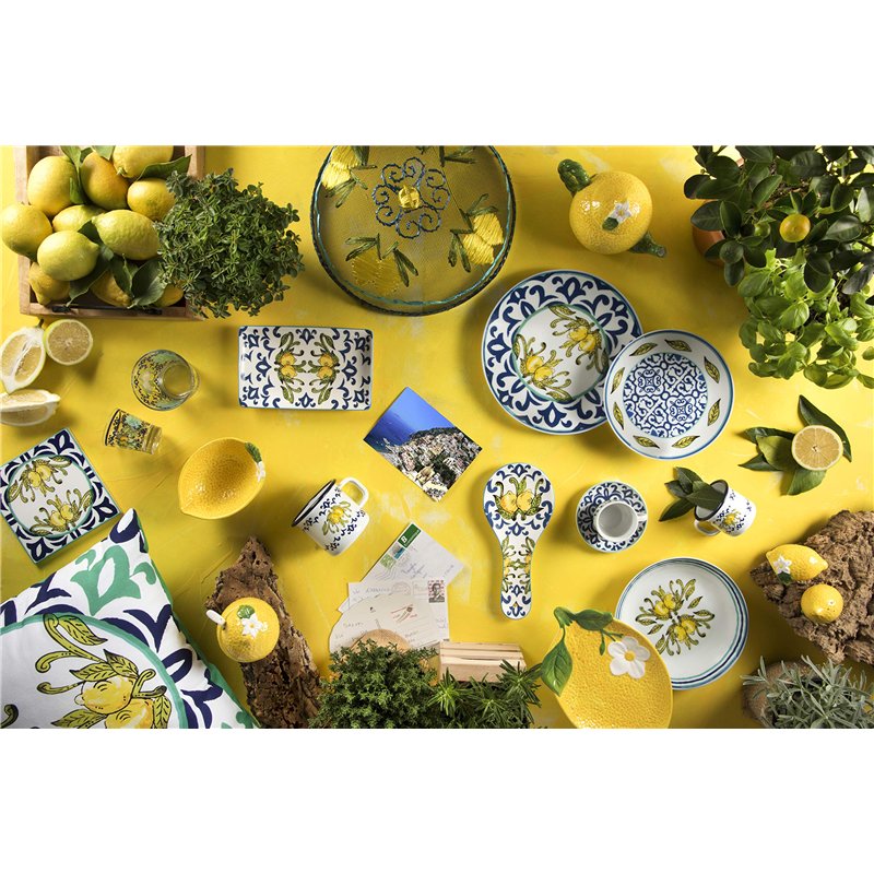 Image secondaire de Excelsa Amalfi Lot de 6 assiettes à pizza en porcelaine