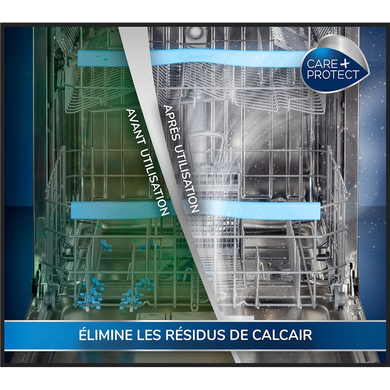 Image secondaire de CARE + PROTECT 3en1 Lave-linge et Lave-vaisselle , Anti Calcaire, Hygiénisant et Dégraissant, Universel, en Poudre, 12 sachets