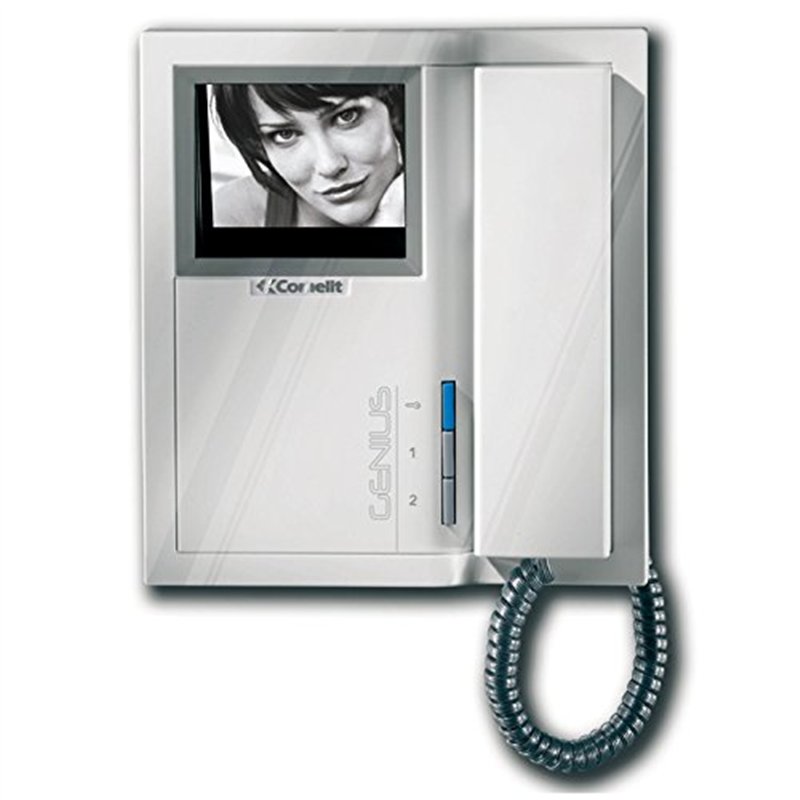 COMELIT – Interphone – Moniteur Genius Blanc Noir