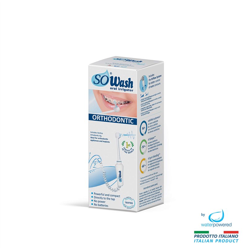 Image secondaire de Jet dentaire SOWASH ORTHODONTIC, Se connecte au robinet, Hydropulseur Dentaire Sans Piles ni électricité, Tête Orthodontic Tripl