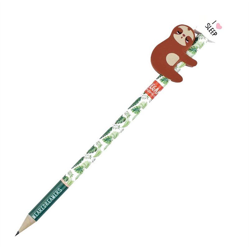 Legami - Crayon avec gomme, Serial Chiller, 0,7 x 18 cm, Mina HB, Variante Fente, Tract Précisif, pour dessiner et écrire