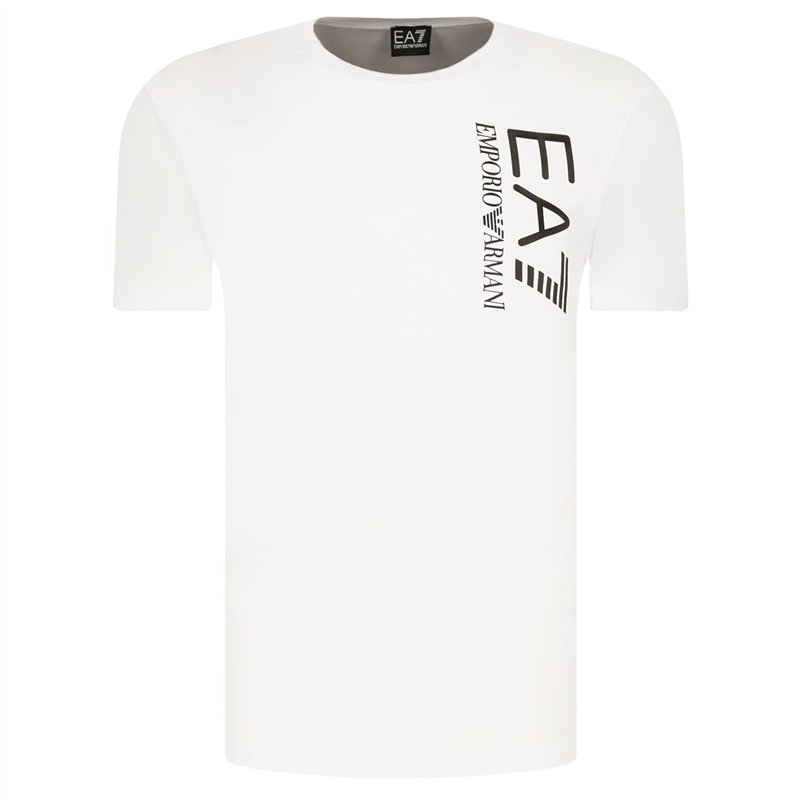 Emporio Armani T-Shirt Homme EA7 3KPT10 PJ7RZ, Tee-Shirt Manche Courte, Col Rond (Blanc, M)