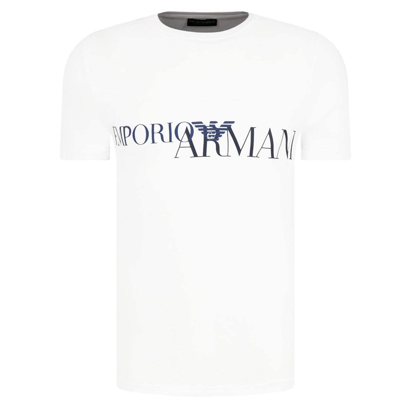Emporio Armani T-Shirt Homme 111035 0A516, Tee-Shirt Col Rond, Manche Courte (Blanc, M)