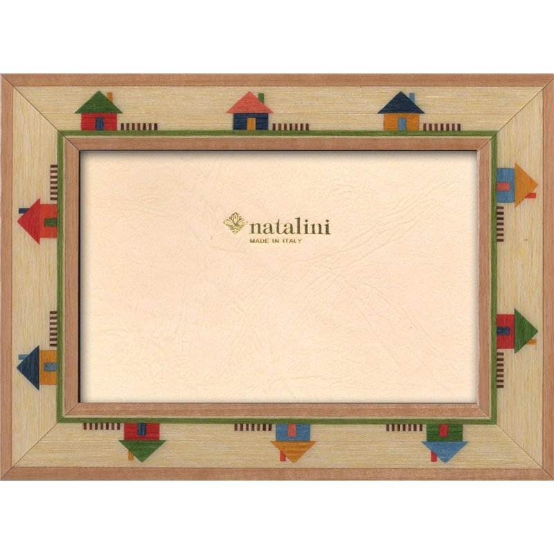 Natalini, MAISON 10X15, Cadre photo, Bois, Bois naturel, Mesures exterieures 15 X 20 X 1,5