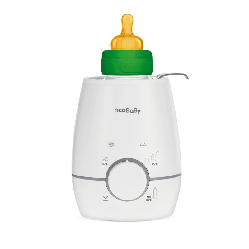 NEOBABY Chauffe-biberon électrique pour maison, voiture, pratique à utiliser à la maison et en voyage, transparent