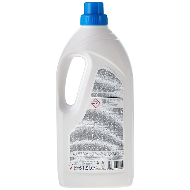 Image secondaire de Artsana Chicco Sensitive Lessive à lessive hypoallergénique, élimine les taches et les odeurs, 0+ mois - 1,5 L