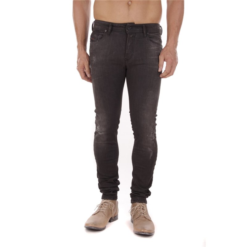 DIESEL Sleenker 0676P Hommes Jeans (Noir, W27/L32)