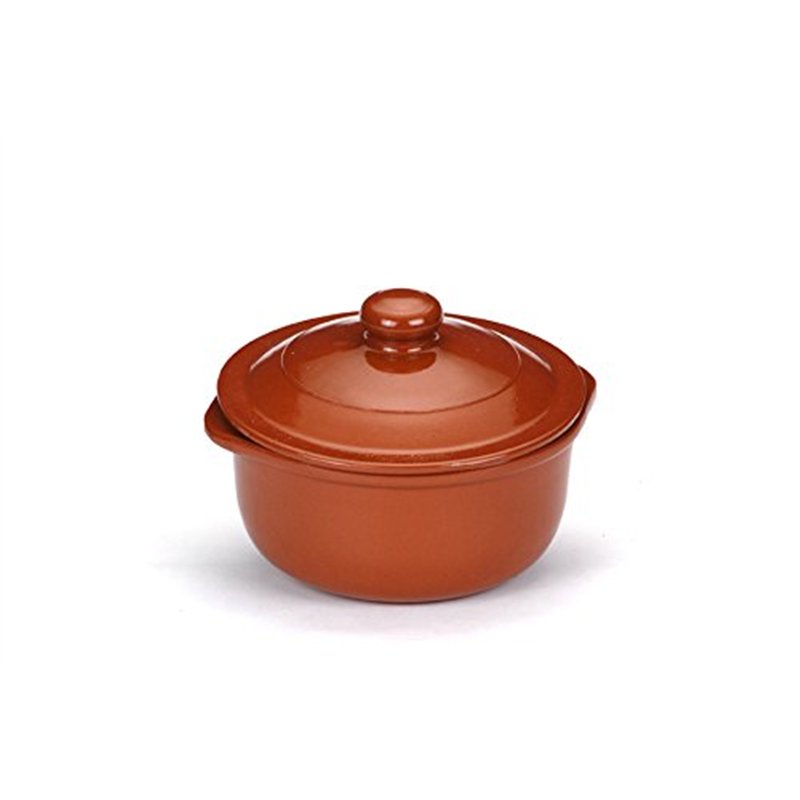 RAIMUNDO SÁNCHEZ Casserole en terre cuite avec couvercle 32 cm, 5 litres, miel