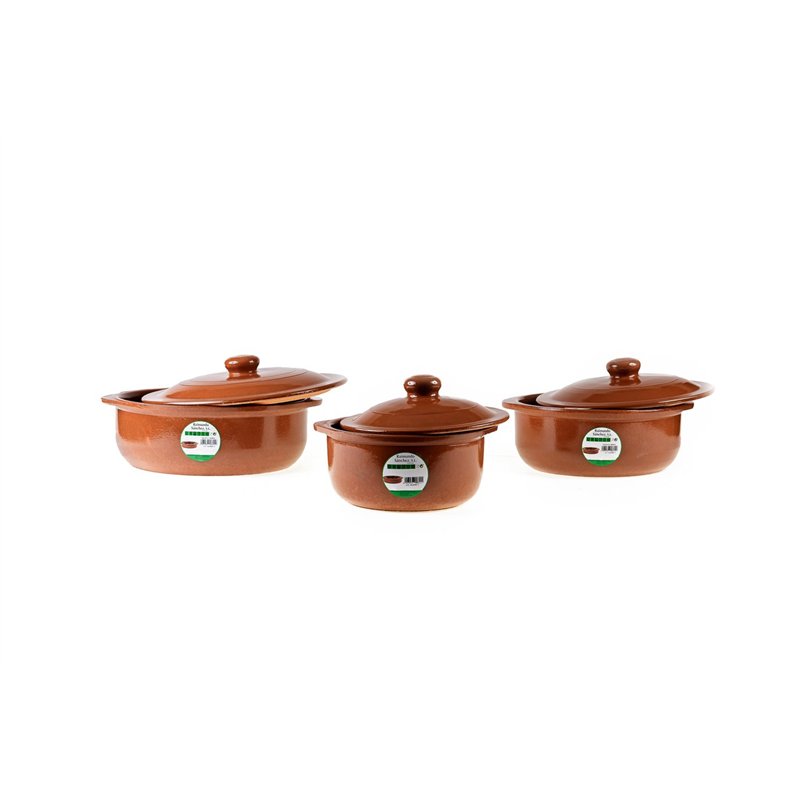 Image secondaire de RAIMUNDO SÁNCHEZ Casserole en terre cuite avec couvercle 32 cm, 5 litres, miel