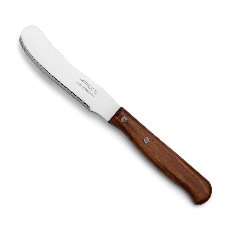 Arcos Serie Latina, Couteau à Beurre, Lame dentelée de 90 mm, Manche en Bois