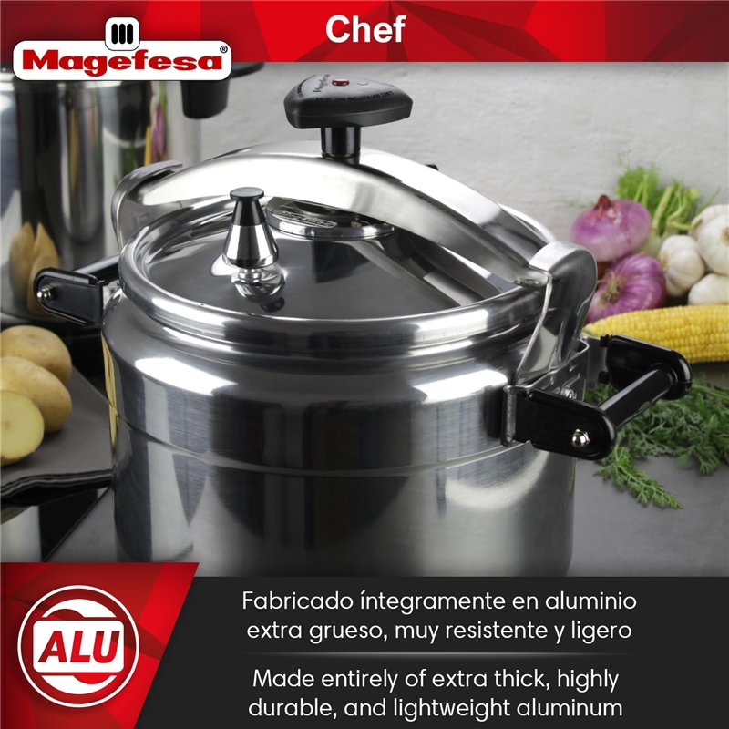 Image secondaire de MAGEFESA 01OPCHEF15L - Autocuiseur traditionnel modèle CHEF 15L