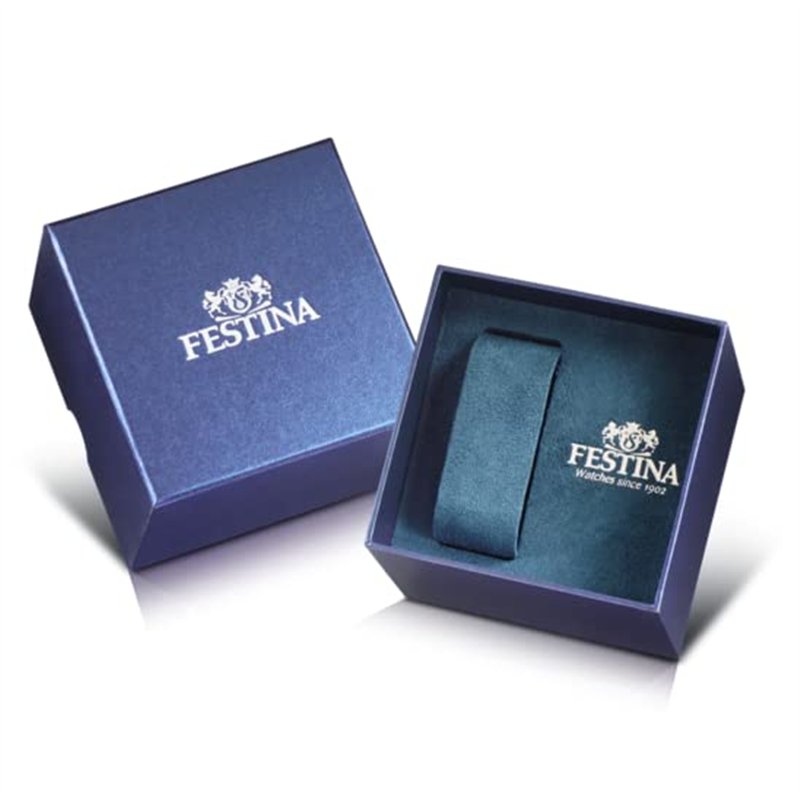 Image secondaire de Festina - F16607/2 - Montre Homme - Quartz Analogique - Aiguilles Luminescentes - Bracelet Cuir Bleu