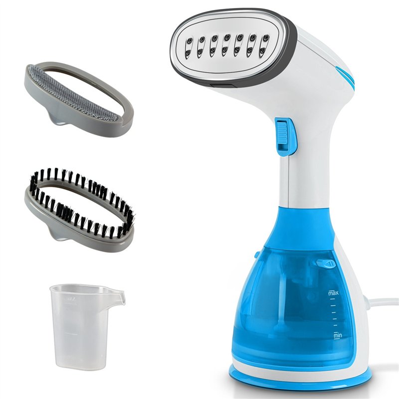 KOREY Défroisseur Vapeur, Fer à Repasser Vertical Portable 1500W 280ML Réchauffage Rapide Défroisseur à Main Vapeur à Vêtements,
