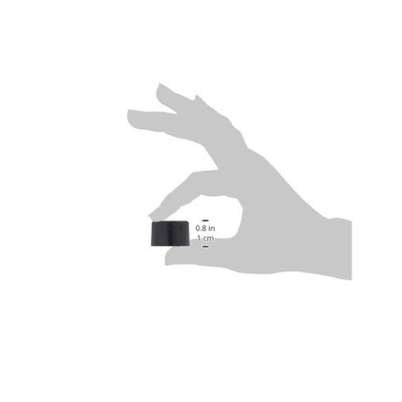 Image secondaire de Sysfix 2310502 Boîte de 10 butées de Porte à Visser n° 5 avec vis et Chevilles Noir