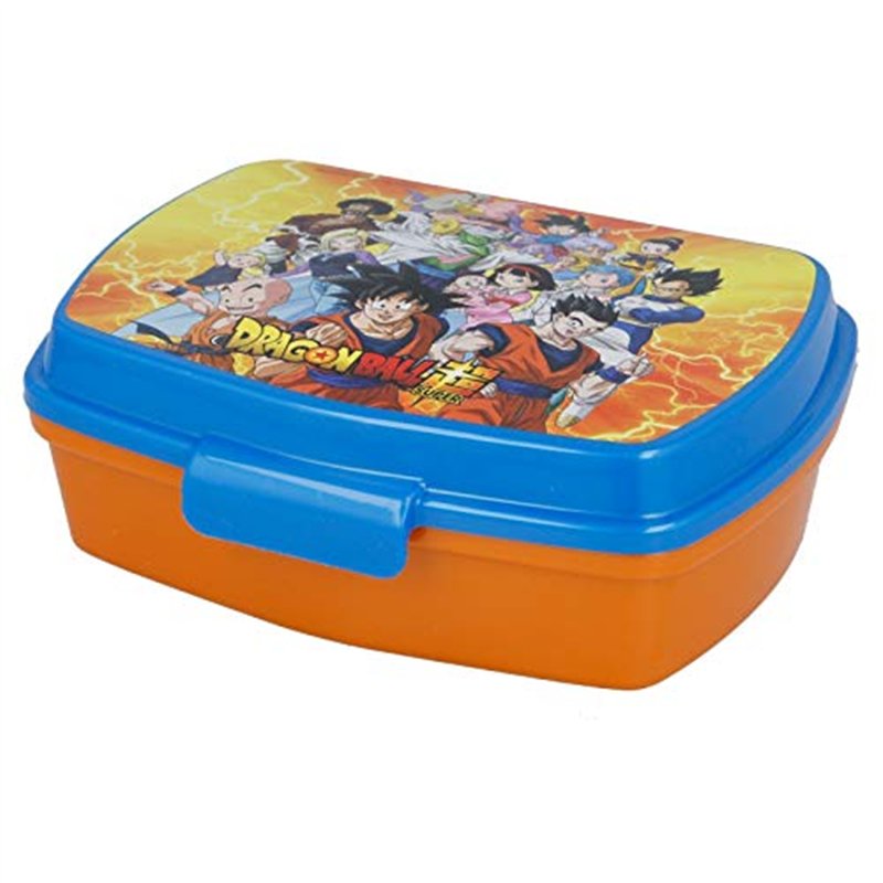 ALMACENESADAN 2716 Appareil à croque-monsieur rectangulaire multicolore Dragon Ball Produit en plastique sans BPA