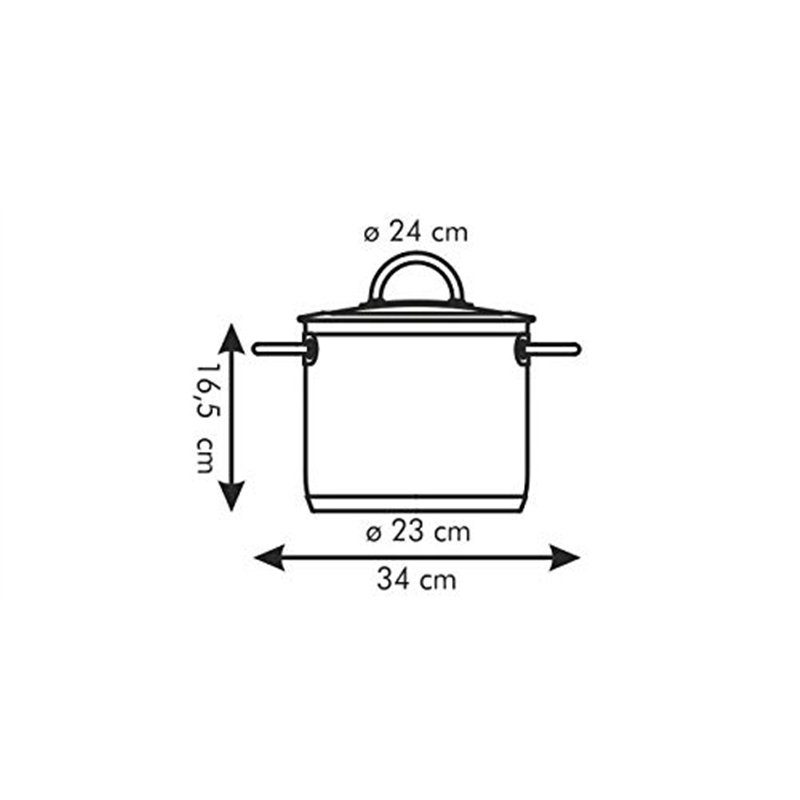 Image secondaire de Tescoma Faitout Vision ø 24 cm avec Couvercle, 7.0 l