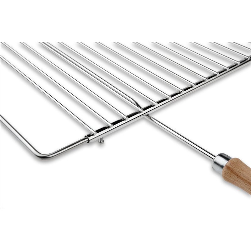 Image secondaire de Deos-grill Grille de Barbecue en INOX européene, réglable en Largeur, de 50-70x37cm, Grille Extensible