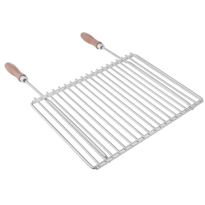 Grille de barbecue en inox européene, réglable en largeur, de 40-55x30cm, Grille Extensible