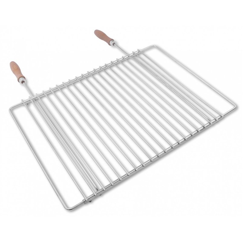 Image secondaire de Deos-grill Grille de Barbecue en INOX européene, réglable en Largeur, de 45-55x37cm, Grille Extensible