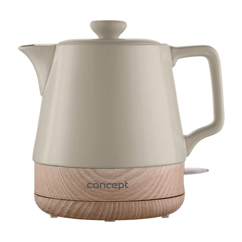 Concept Hausgeräte RK0061 Bouilloire en céramique 1 l, Marron café