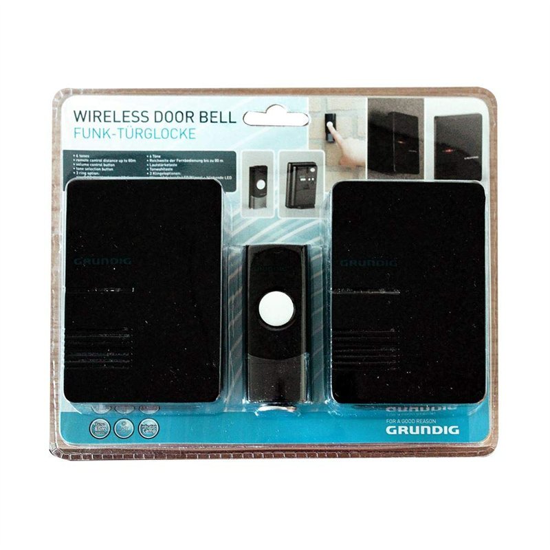 Image secondaire de Cloche de porte sans fil avec 2 récepteurs Grundig QH de 831 a