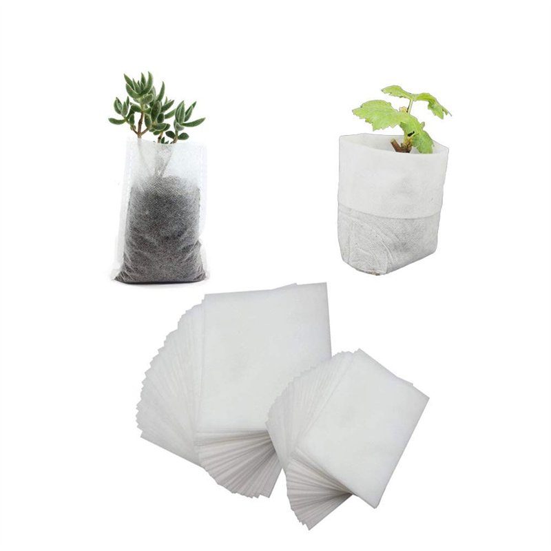 Mein HERZ 500 Pcs Sacs à Plantes Non Tissé Biodégradables
