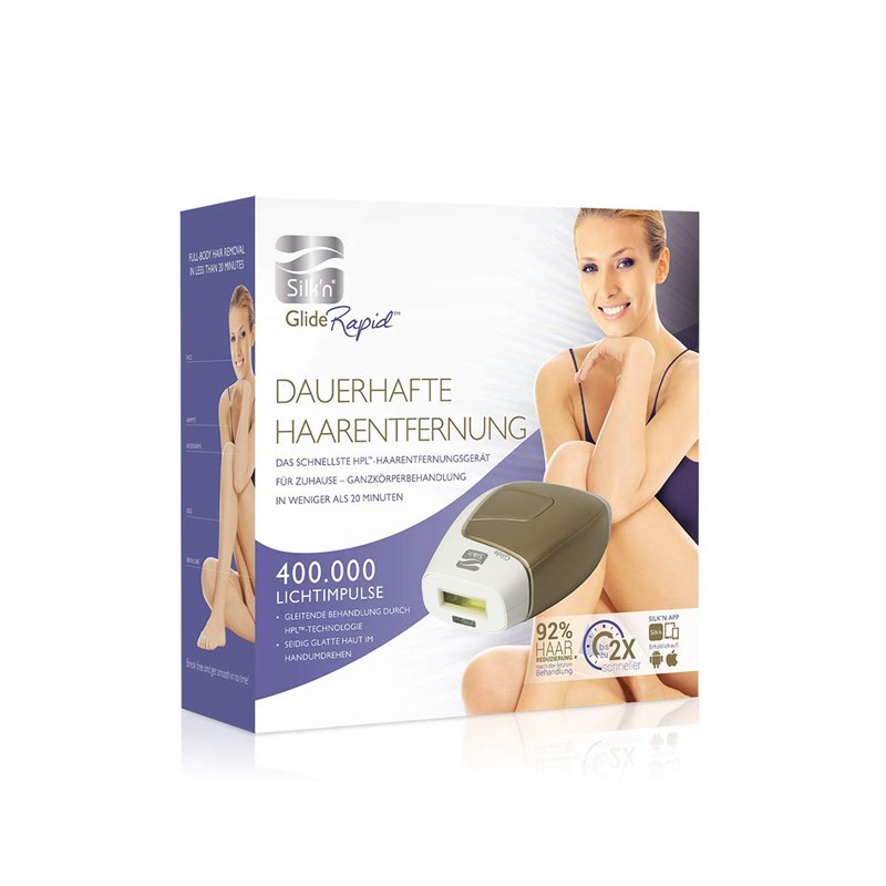 Silk'n Glide Rapid - IPL Epilateur à Lumière Pulsée - 400.000 Flashs Lumineux