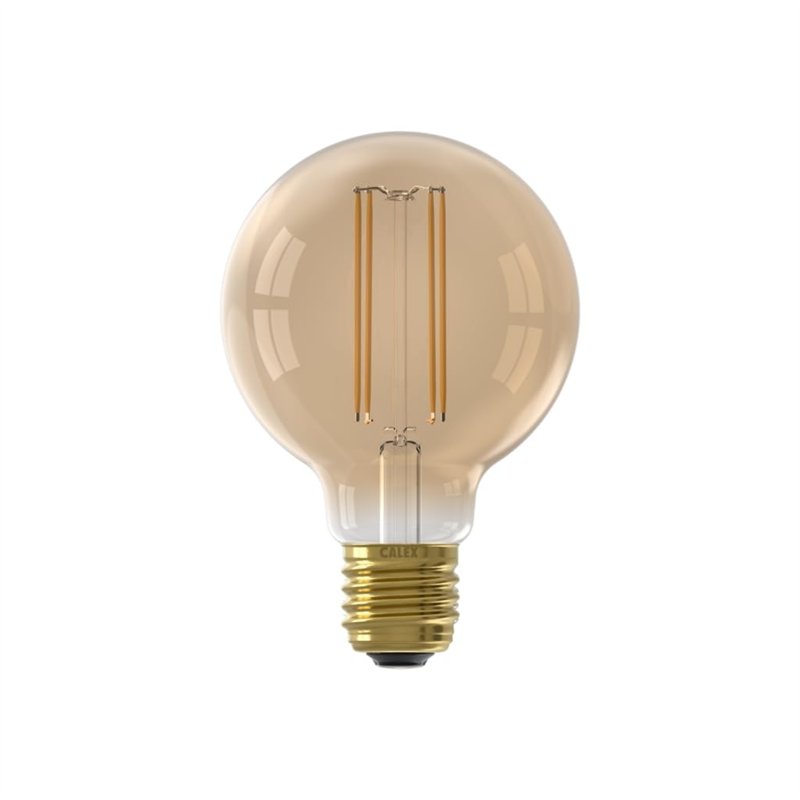 Image secondaire de CALEX Ampoule LED filament 4 W équivalent 40 W E27 Doré 80 mm