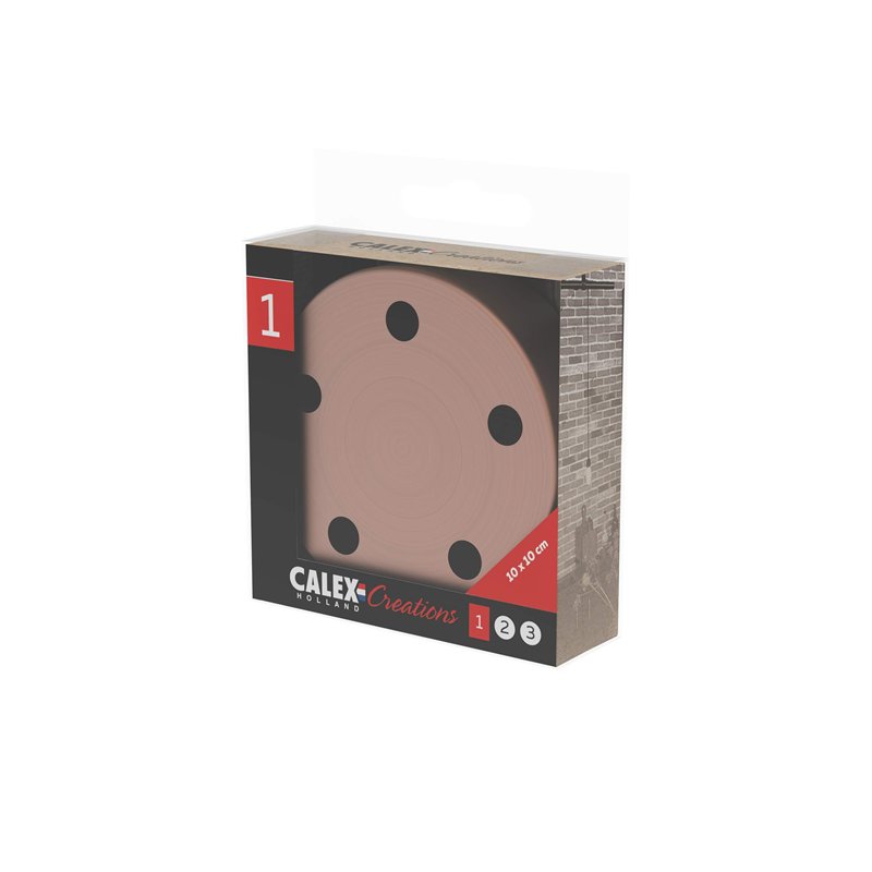 Image secondaire de Calex Rose de plafond en métal 5 trous Diamètre 100 mm Cuivre mat