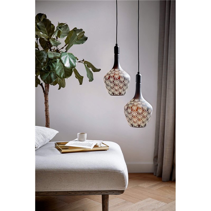 Image secondaire de CALEX Versailles Noir Baroque - Zwart - Lampe LED - Ø 215 mm - Culot E27-5 W 1800 K 30 lm - Label énergétique C