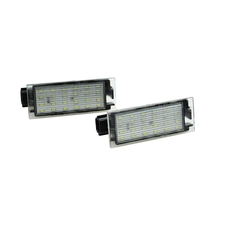 AUTO-STYLE Feux de plaque d'immatriculation LED compatible avec Renault/Opel divers, Noir