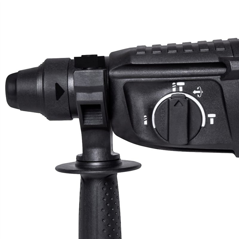 Image secondaire de VONROC Marteau perforateur 800W – 3 joule – SDS plus - Mandrin de perceuse à engrenages - Forets, burin et ciseau inclus