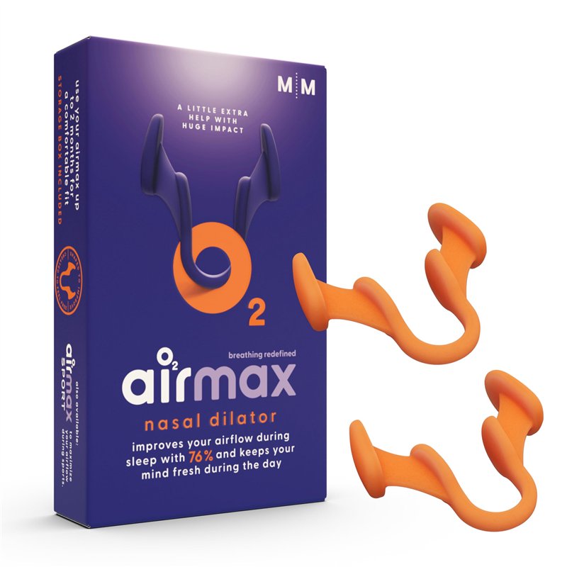 Airmax Ecarteur Nasal | Dilatateur Nasal Anti Ronflement Efficace Puissant| 76% Plus d’Air pour une Meilleure Respiration & Sommeil