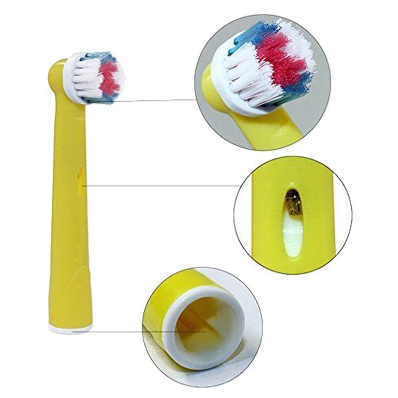 Image secondaire de BELADENT Brossettes enfants pour brosses à dents électriques compatible avec Oral B, Pack de 16