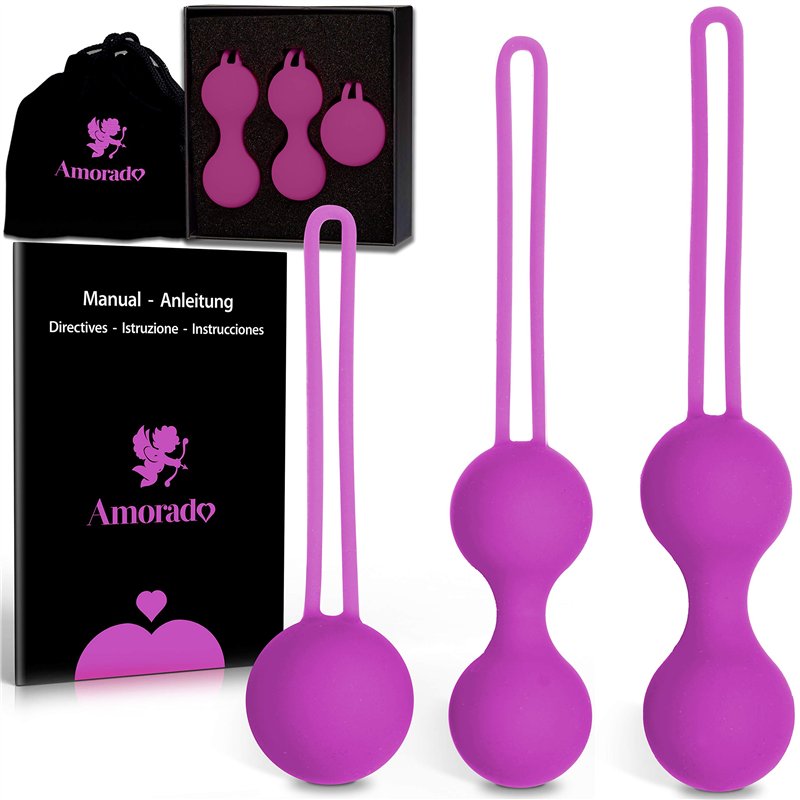 Boule de Geisha - Set d'entraînement pour le plancher pelvien avec instructions en anglais - Renforce les muscles du plancher pelvien