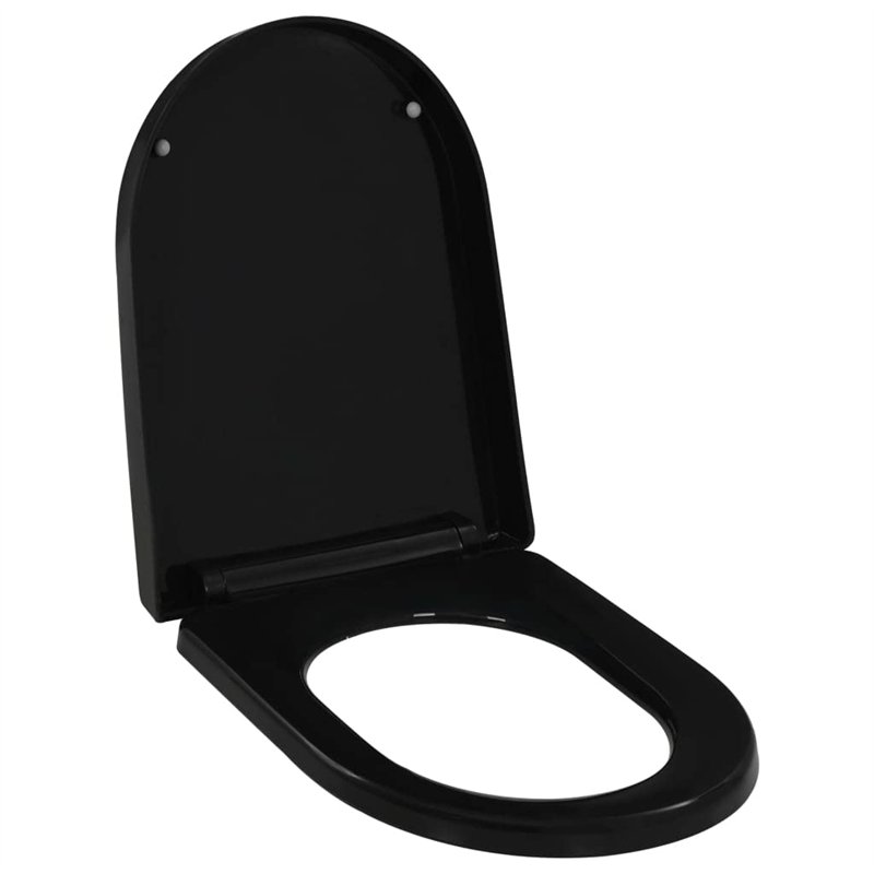 vidaXL Abattant WC à Fermeture en Douceur Siège de Toilette Cuvette Lunette de Toilette Salle de Bains Maison Restaurant Magasin