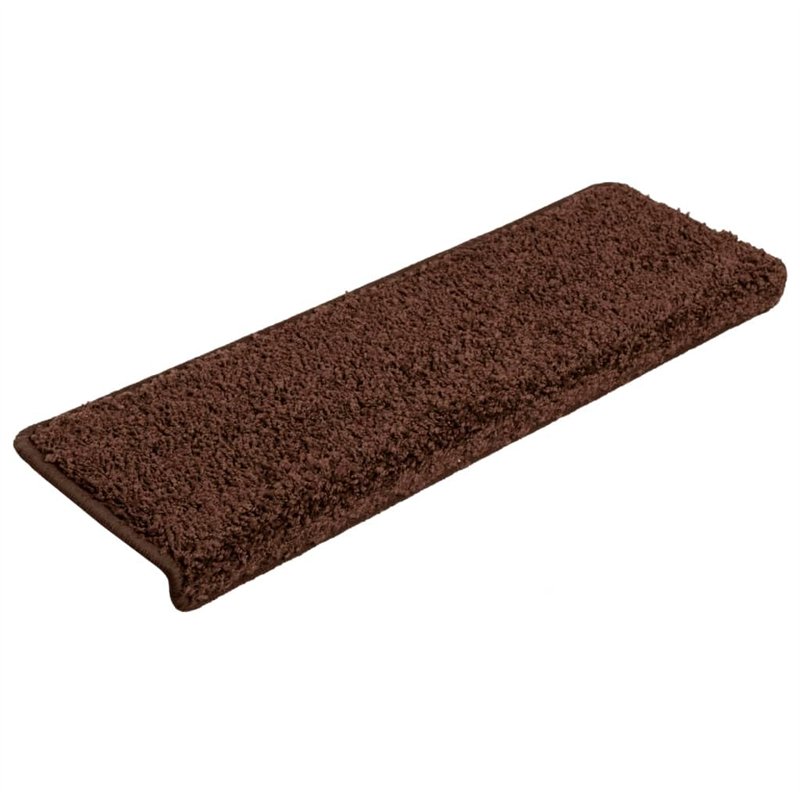 vidaXL Tapis d'Escalier 15 pcs, Protection d'Escalier Antidérapante, Moquette de Marches Insonorisante, Décoration Intérieur, 65