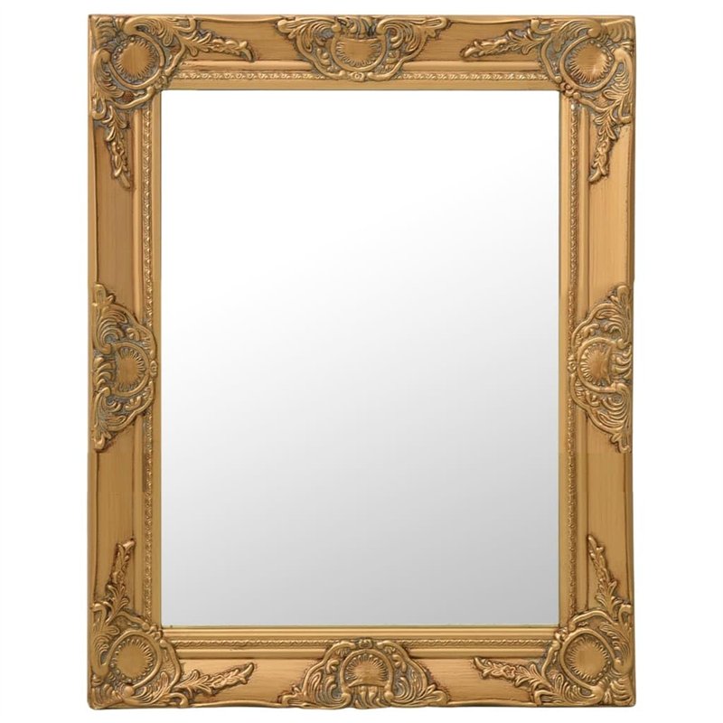 vidaXL Miroir Mural Style Baroque Doré 50 x 60 cm