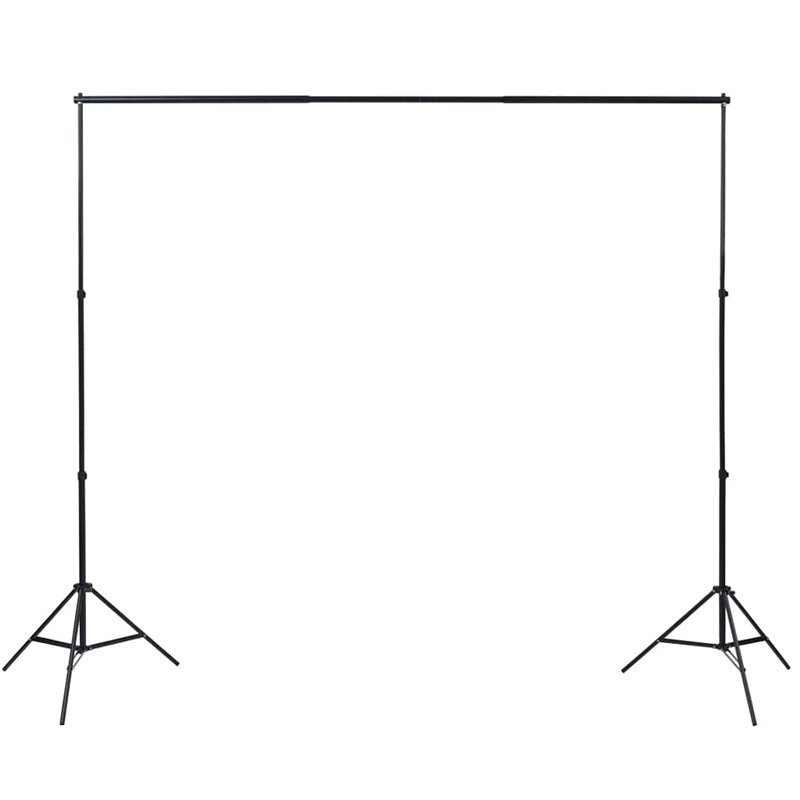 Image secondaire de vidaXL Kit de Studio Photo avec Lampes Toile de Fond et Réflecteur Kit d'Eclairage Système de Toile de Fond Lumière de Studio Ph