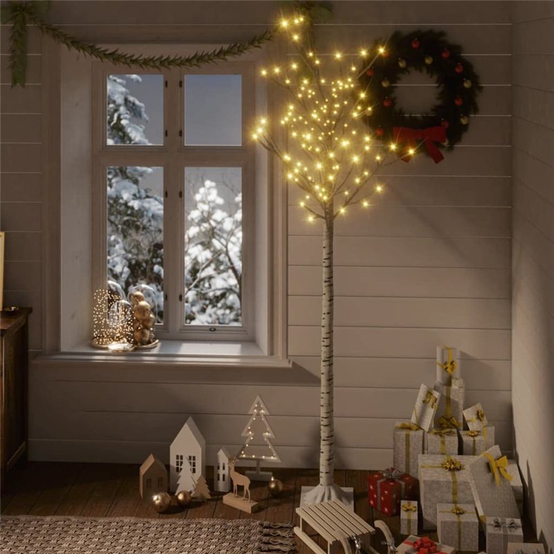 VXL Sapin de Noël 180 LED Sauce Blanc chaud 1,8 m