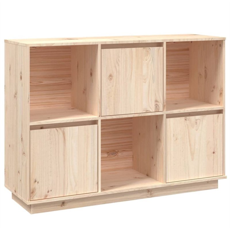 vidaXL Buffet en pin massif 110,5 x 35,1 x 80 cm