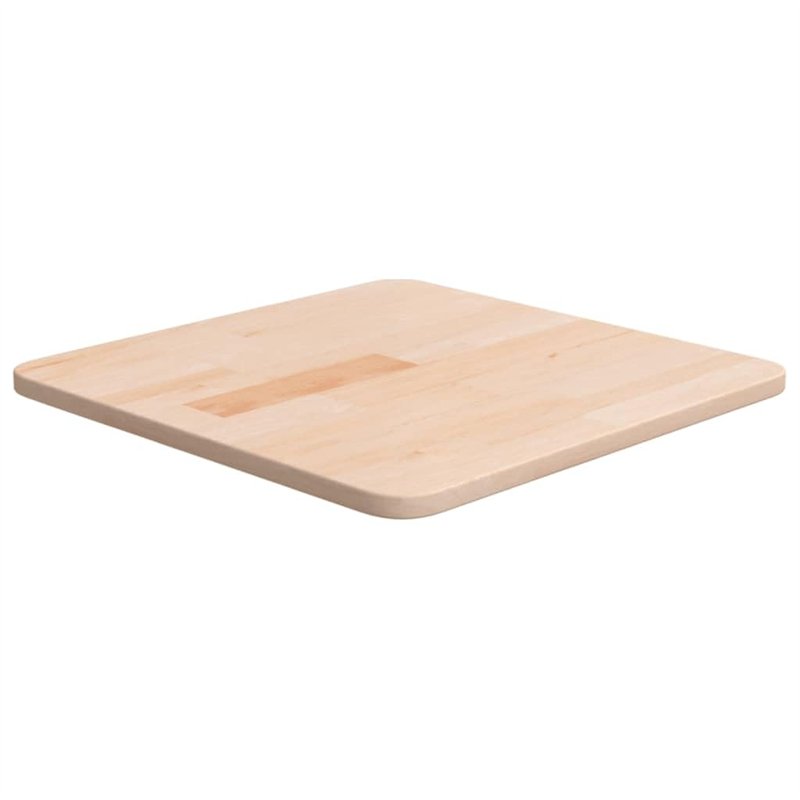 vidaXL Dessus de Table Carré Dessus de Table de Remplacement Rechange Dessus de Table à Dîner 40x40x1,5 cm Bois Chêne Massif Non