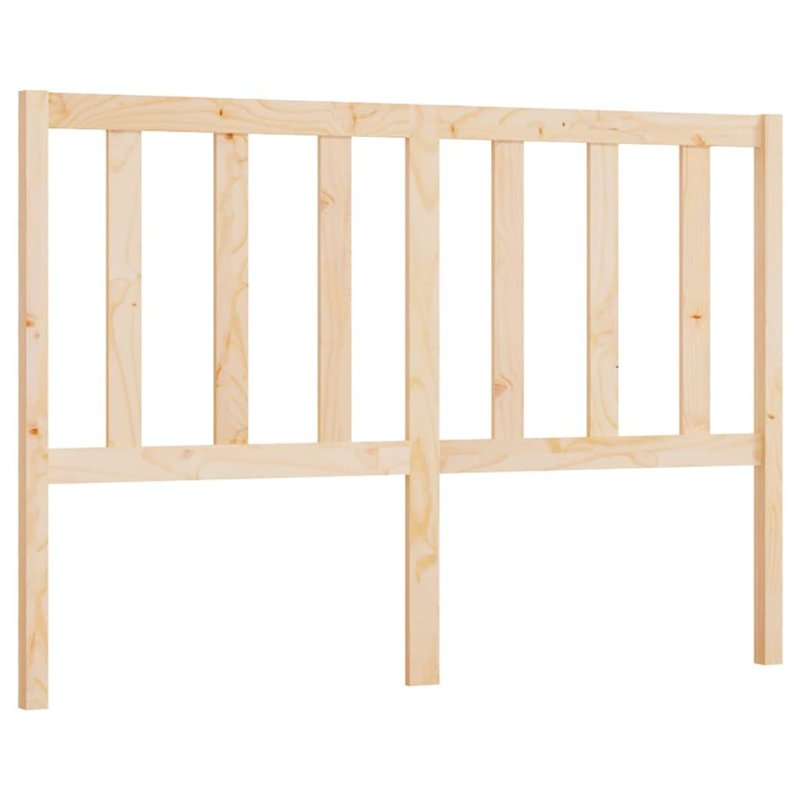 vidaXL Tête de Lit Meuble de Chambre à Coucher Tête de Cadre de Lit Accessoire de Lit Double Intérieur 126x4x100 cm Bois Massif 