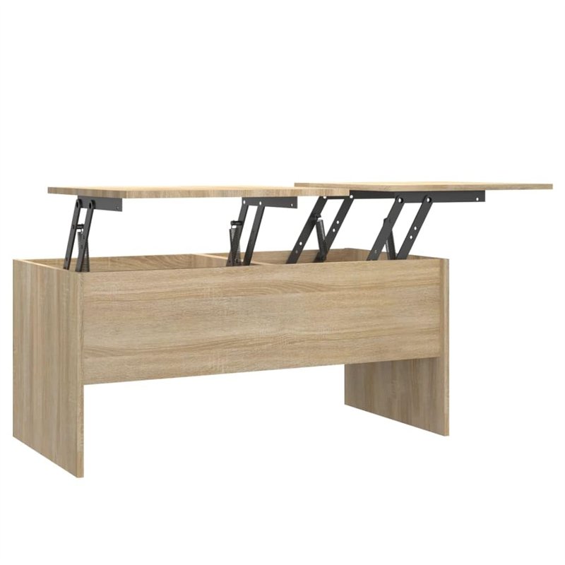 vidaXL Tavolino Rovere Sonoma 102x50,5x46,5 cm in Legno Multistrato