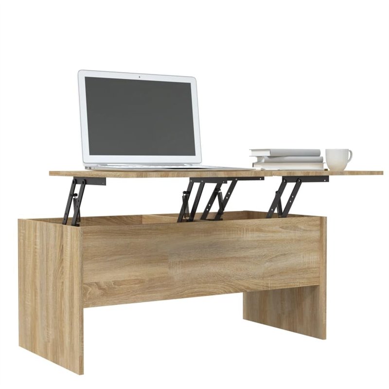 Image secondaire de vidaXL Tavolino Rovere Sonoma 102x50,5x46,5 cm in Legno Multistrato
