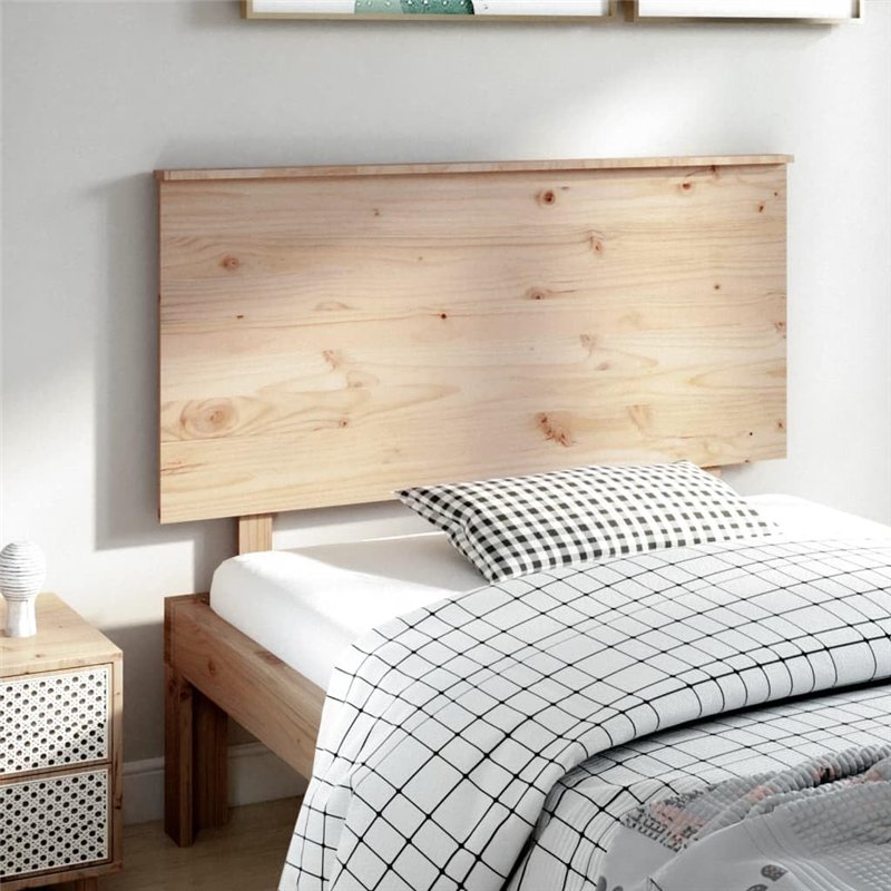 Image secondaire de Tête de lit 124x6x82,5 cm Bois massif de pin