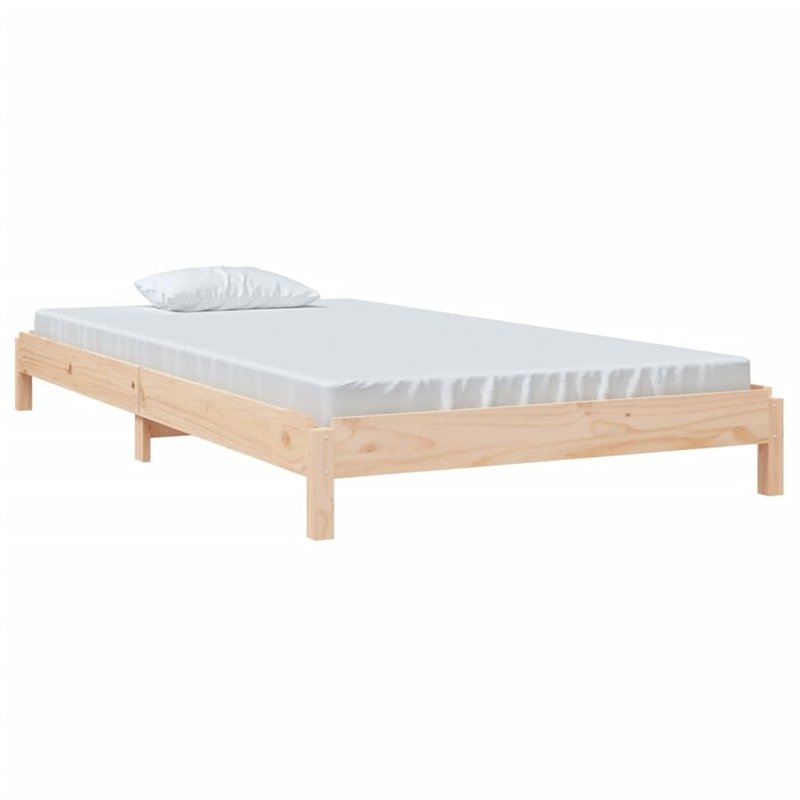 vidaXL Lit empilable en pin massif 80 x 200 cm pour maison, chambre à coucher, intérieur